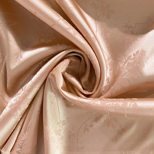 Satin Orchid Damask - Misty Rose