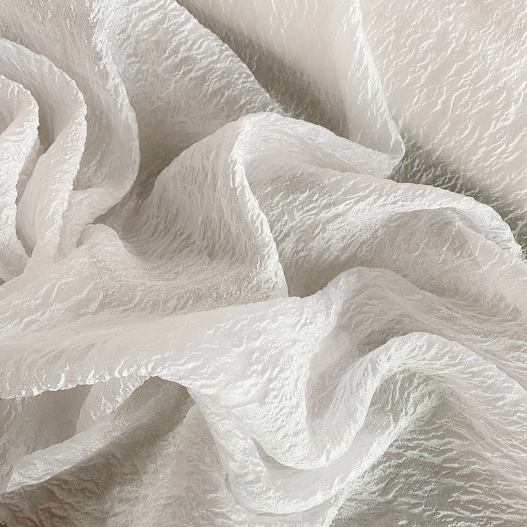 Cloqué Organza - White