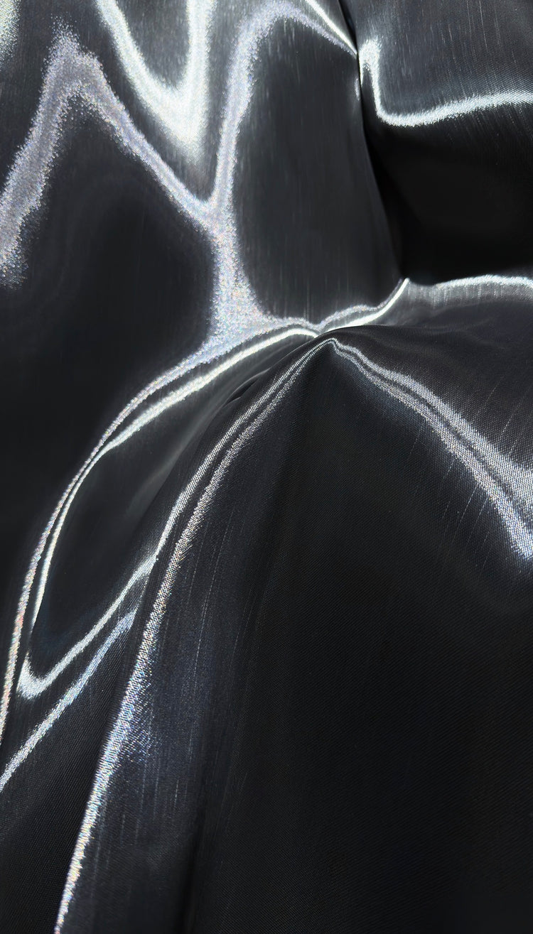 Crystal Nylon Satin - Gunmetal