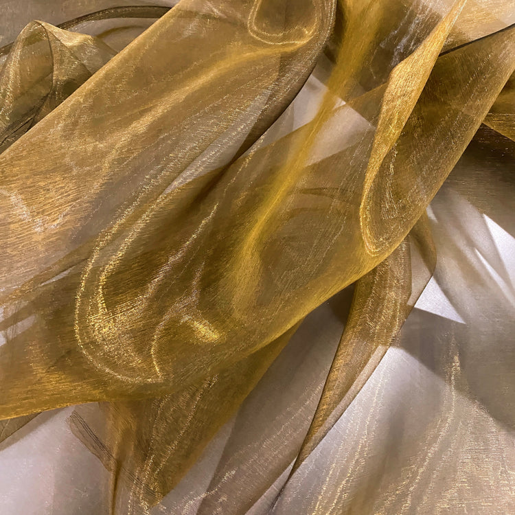 Shot Organza - Goldenrod / Black