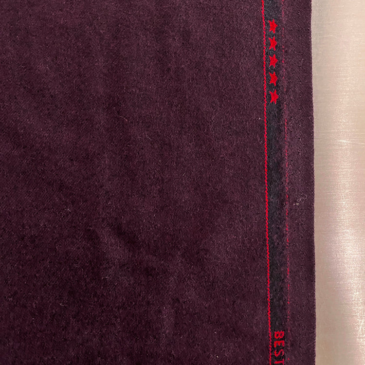 Australian Merino Brushed Wool Flannel - Bordeaux
