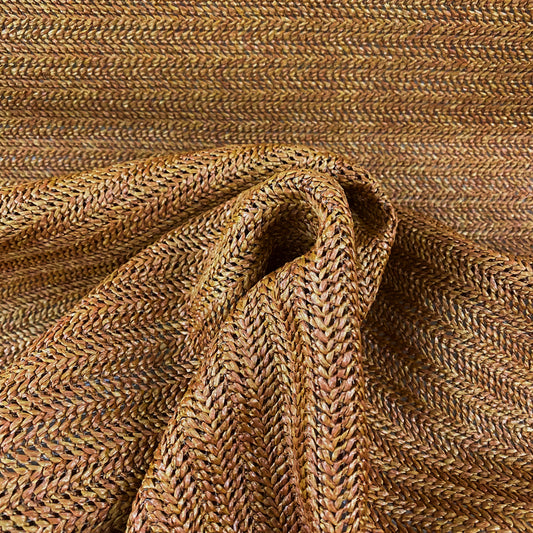 Chevron Basket Weave - Brown