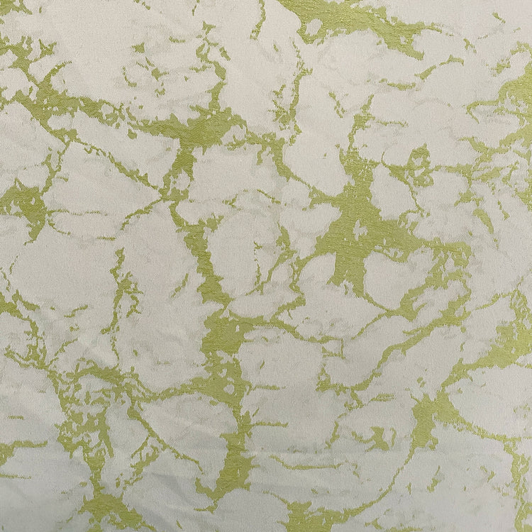 Abstract Marble Jacquard - Lawn Green / Pale Silver