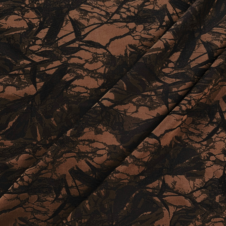 Earthy Foliage Jacquard - Chocolate / Black
