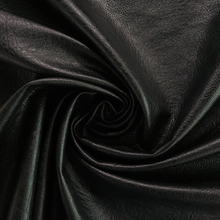 Pebble Grain Faux Leather - Black