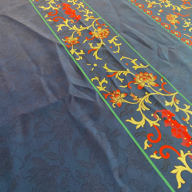 Eastern Garden Brocade - Panelled Repeat - Royal Blue