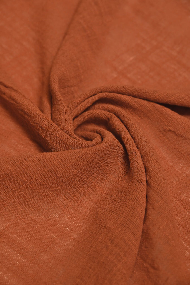 Cheesecloth Cotton Slub - Orange