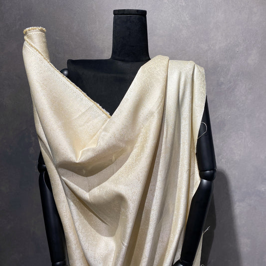 Patina Jacquard - 300cm Wide - Cream / Gold