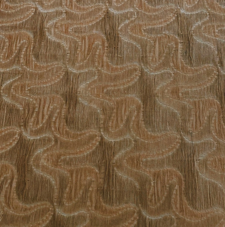Organic Lines Textured Jacquard - Tan