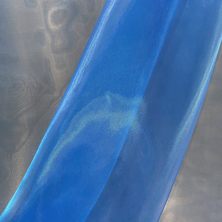 Metallic Organza - Manganese Blue