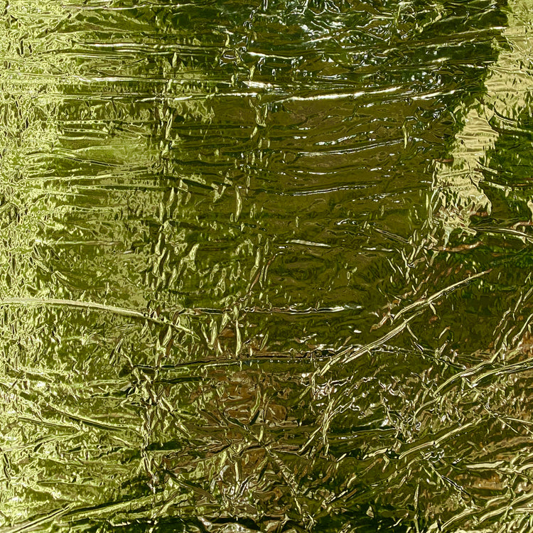 Metallic Vinyl Bonded Wadding - Chartreuse