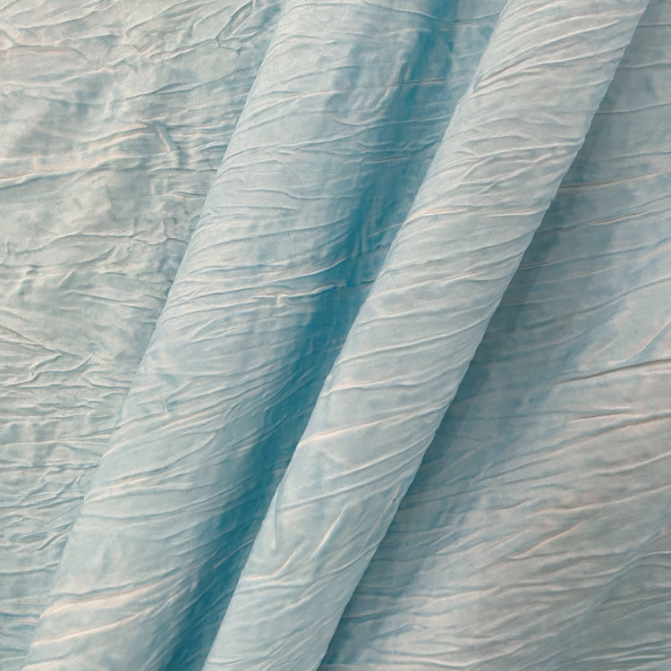 Creased Sateen - Ice Blue