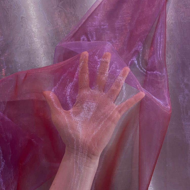 Shot Organza - Orchid/Crimson