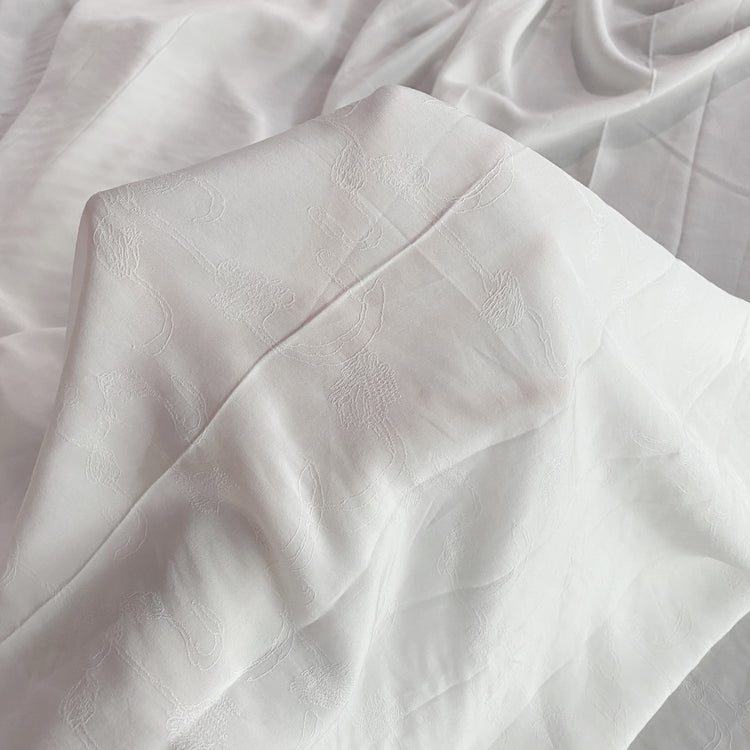 Summer Set Rose Twill - White