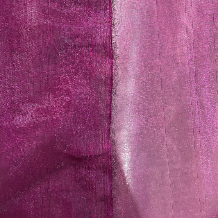 Shot Organza - Fuchsia/Black