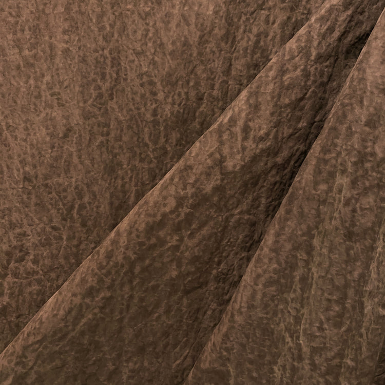 Boiled Shibori Showerproof Nylon - Tan / Sienna