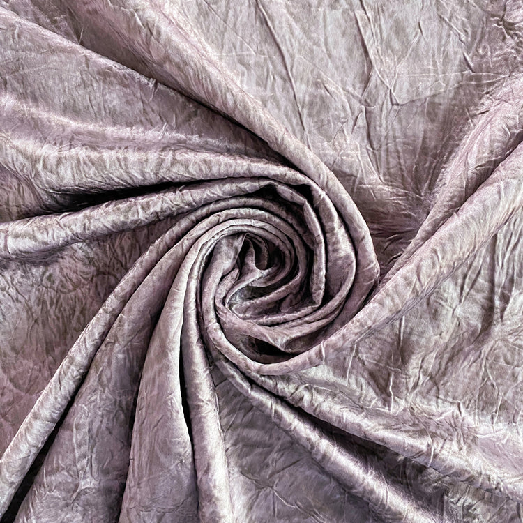 Marble Crushed Satin - Lavender Grey