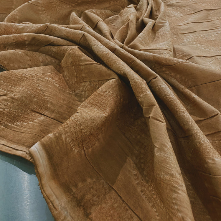Organic Lines Textured Jacquard - Tan