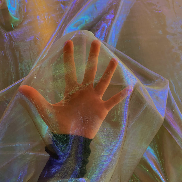 Holographic Organza - Rosy Brown