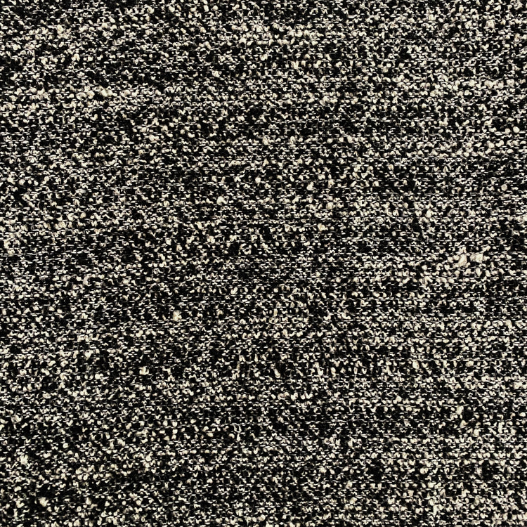 Tweed Bouclé- Wool/Poly/Nylon Blend - Black/White