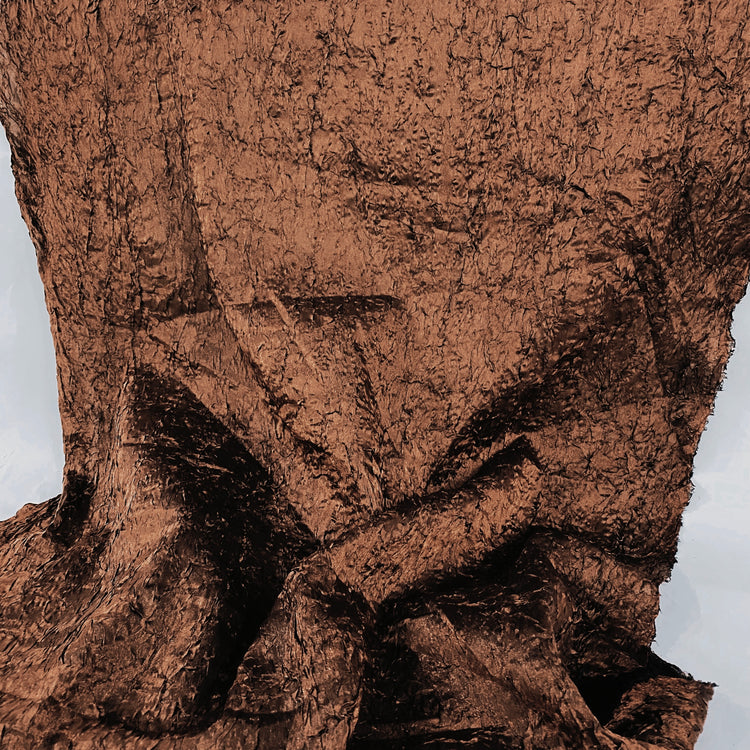 Metalic Crinkled Satin Twill - Bronze