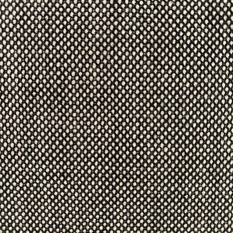 Australian Merino Worsted Wool Gabardine - Birdseye - Black / White