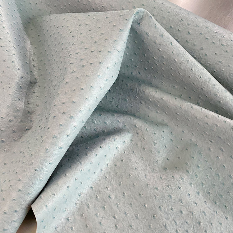 Faux Ostrich Leather - Powder Blue