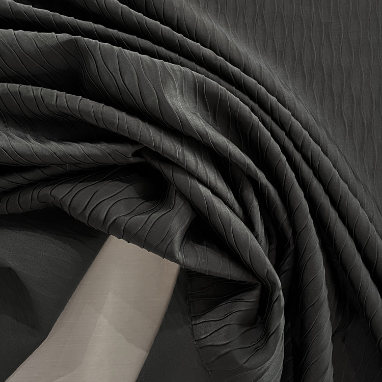 Wave Twill Bonded - Black