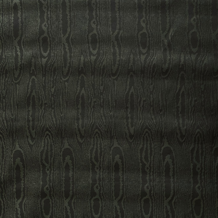Timber Grain Moiré Jacquard - Green / Black