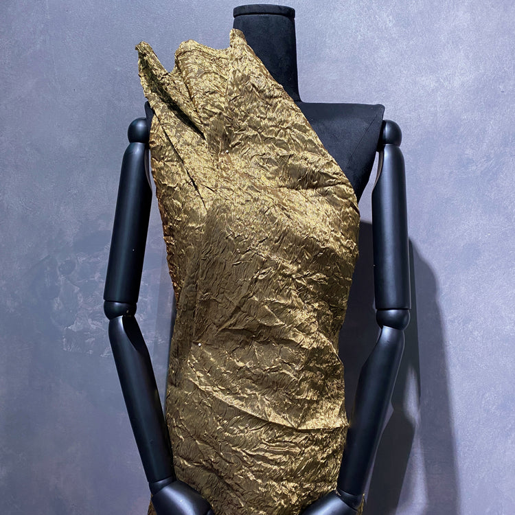 Bonded Crushed Metallic Organza - Goldenrod
