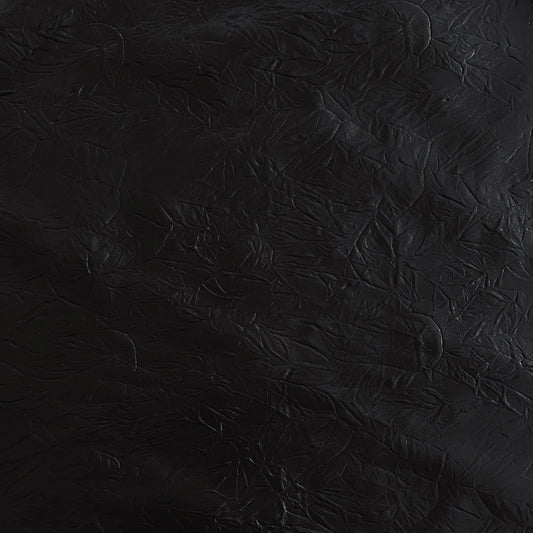 Creased Taffeta Bonded Ponte - Black