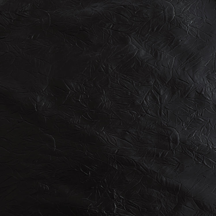 Creased Taffeta Bonded Ponte - Black