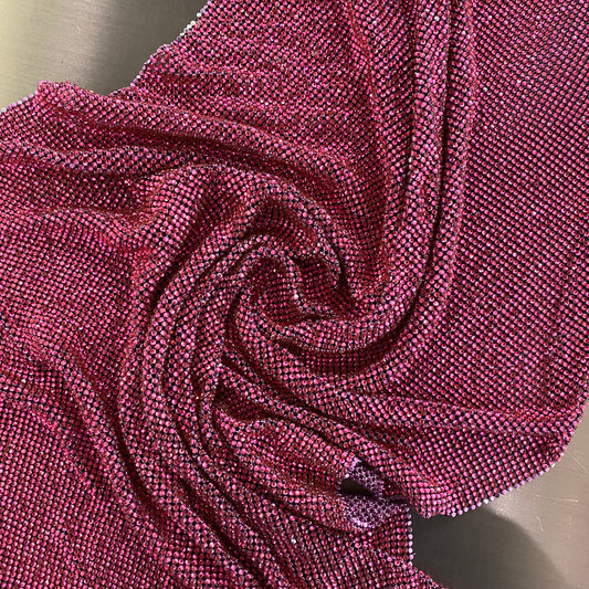 Rhinestone Glomesh - Pink / Purple