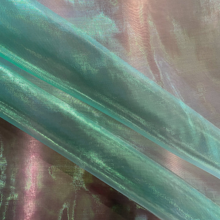 Holographic Organza - Spring Green