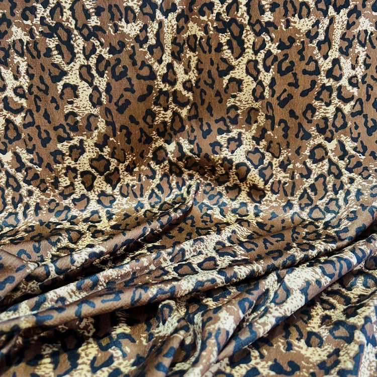 Leopard Print Velour - Sienna/Black