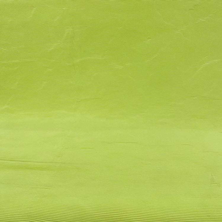 Accordion-Pleated Taffeta - Lime Green