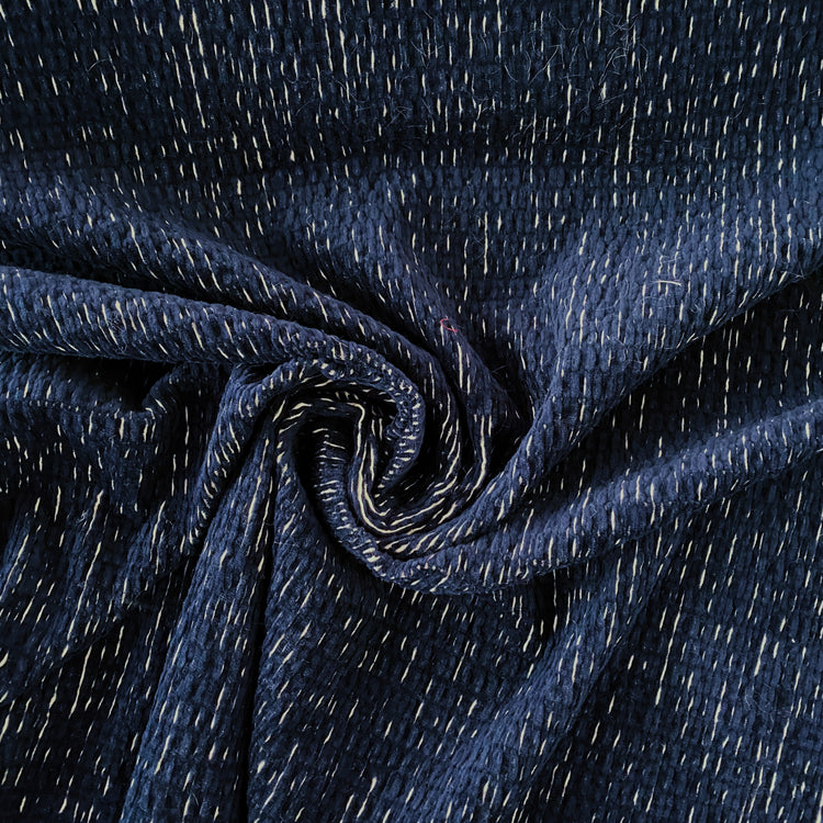 Starry Night 10 Wale Stretch Cotton Cord - Navy