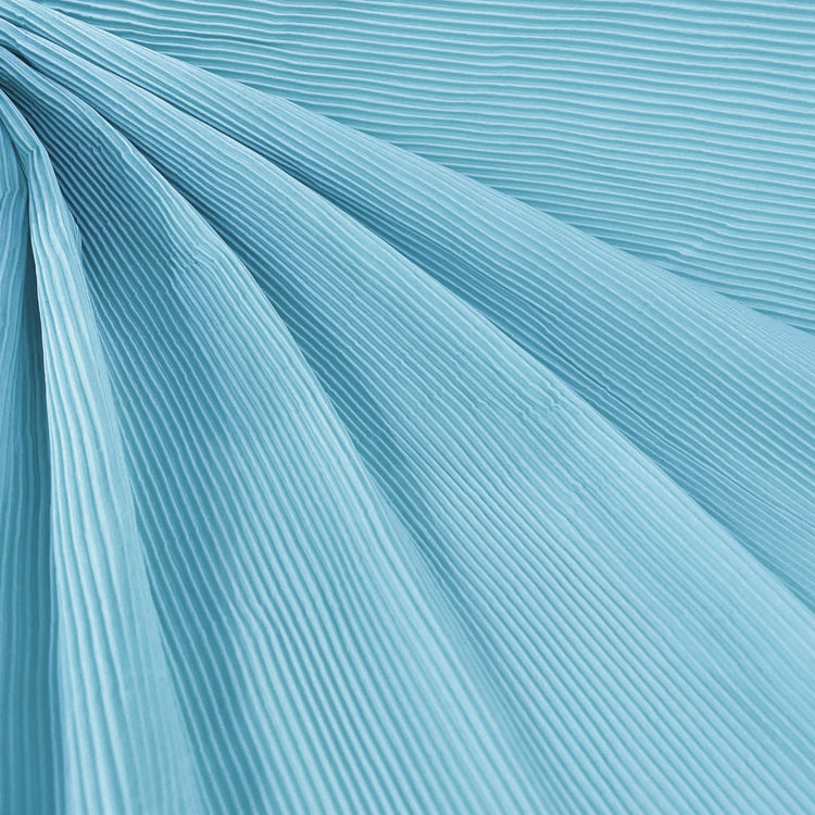 Accordion-Pleated Taffeta - Powder Blue