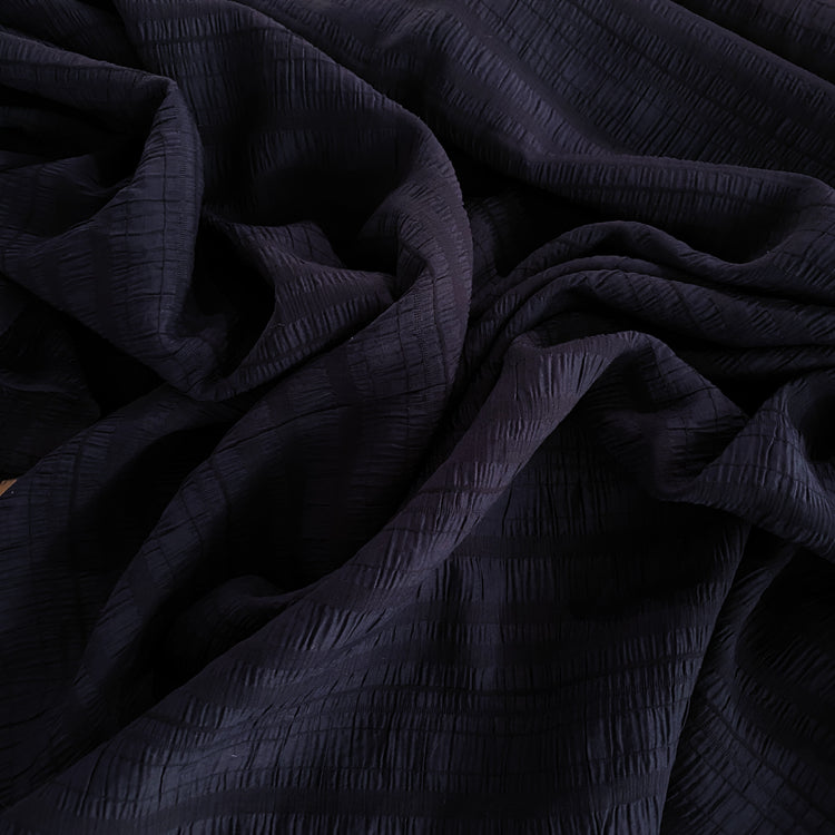 Ruche Striped Dobby - Navy / Midnight