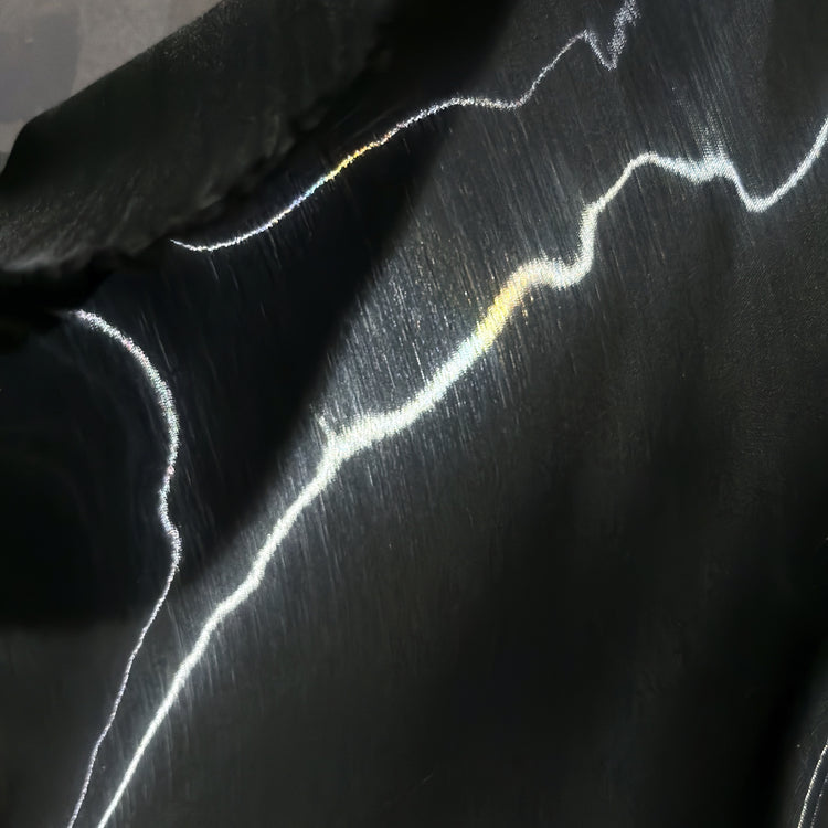 Fabric Lab Exclusive - Satin Backed Liquid Shimmer - Black