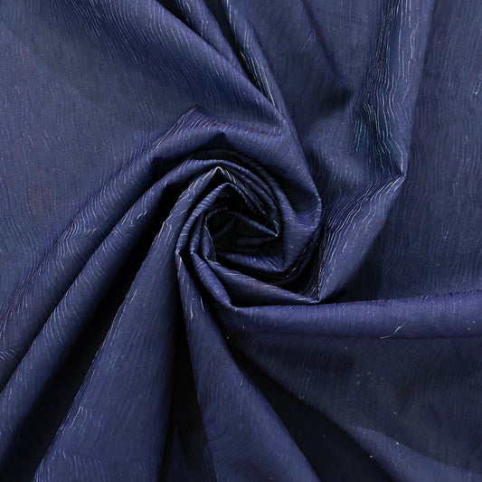Pliage Bonded Plisse Chiffon - Dark Blue / White