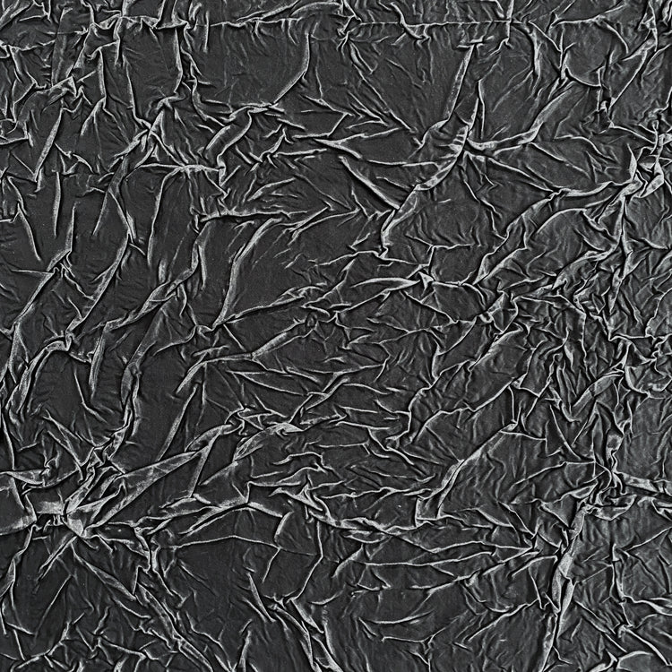 Bonded Creased Sateen - Black