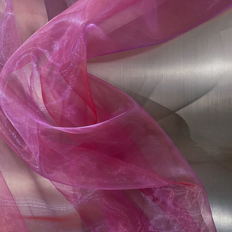 Shot Organza - Orchid/Crimson