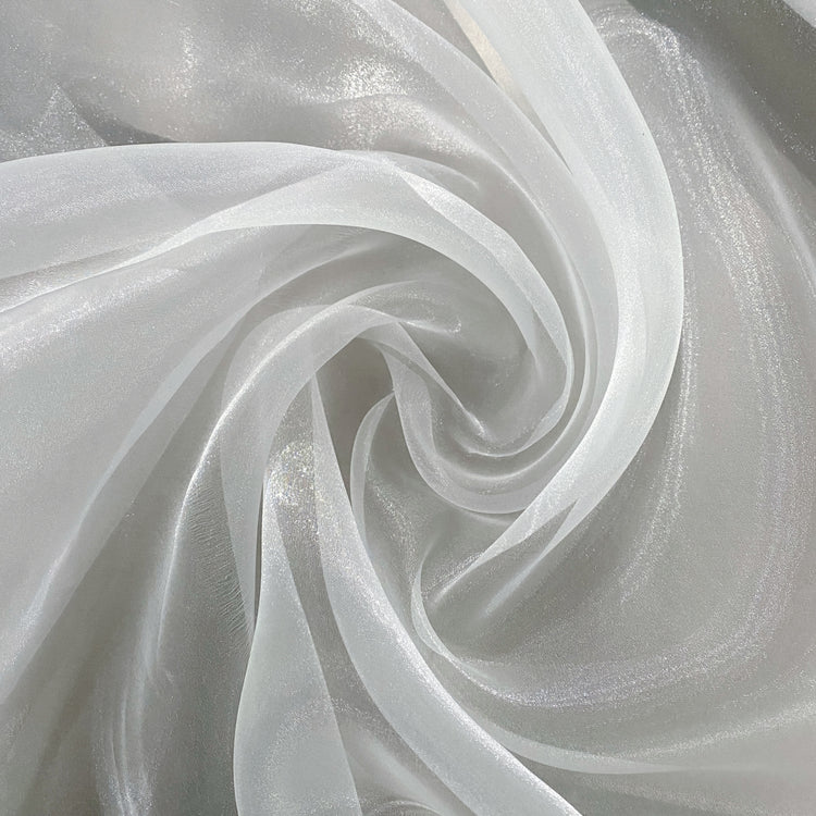 Metallic Organza - White