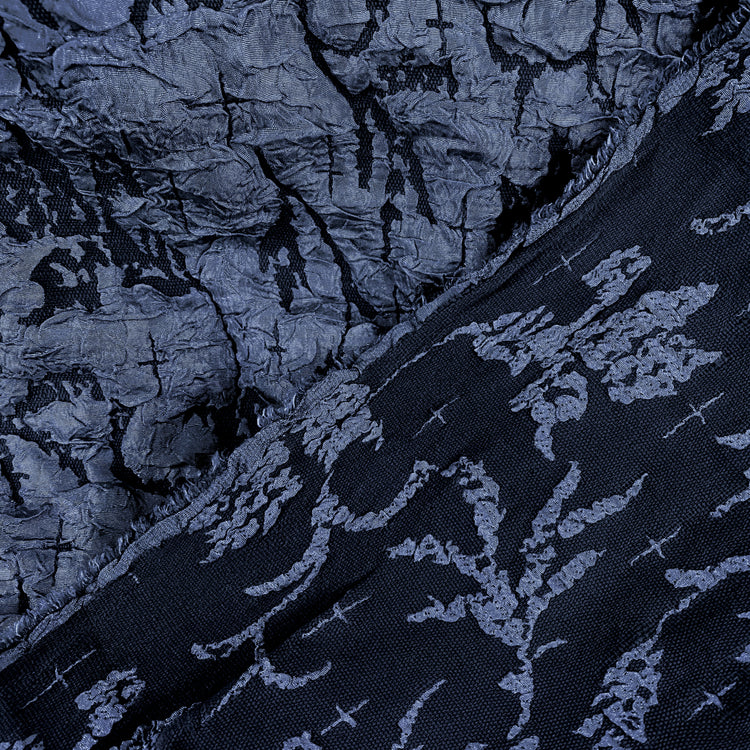 Hibiscus Brocade - Navy