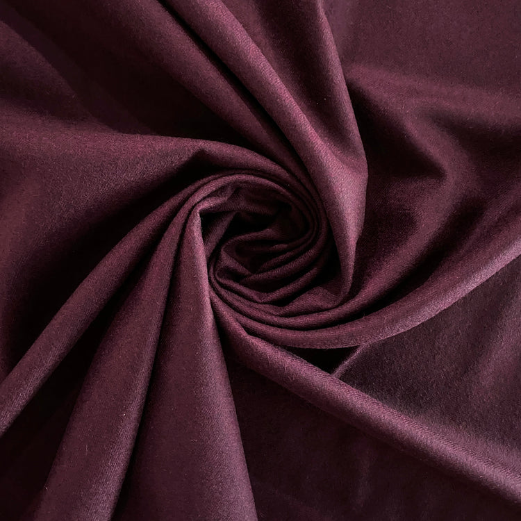 Australian Merino Brushed Wool Flannel - Bordeaux