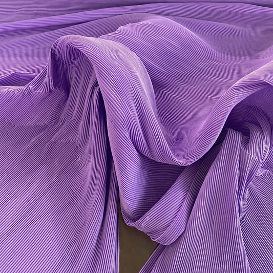 Accordion-Pleated Taffeta - Lavender