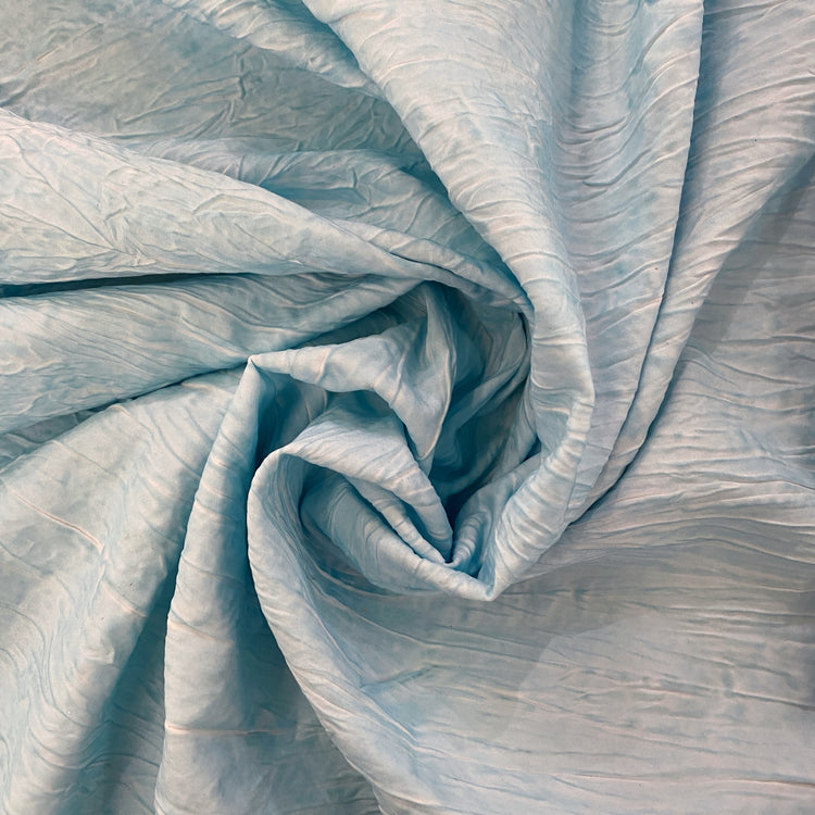 Creased Sateen - Ice Blue