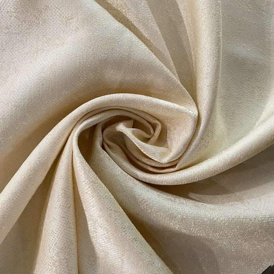 Patina Jacquard - 300cm Wide - Cream / Gold