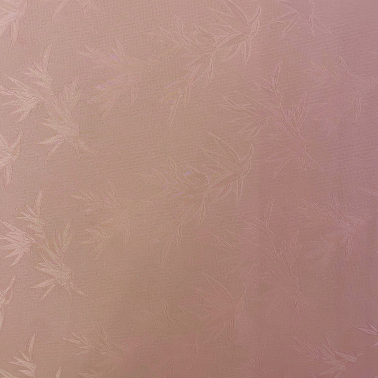 Bamboo Flora Damask - Silk Embroidered - Pastel Peach